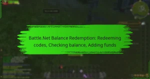 Battle.Net Balance Redemption: Redeeming codes, Checking balance, Adding funds