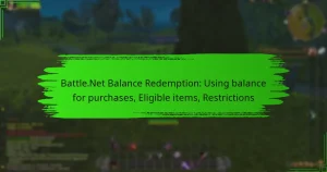 Battle.Net Balance Redemption: Using balance for purchases, Eligible items, Restrictions